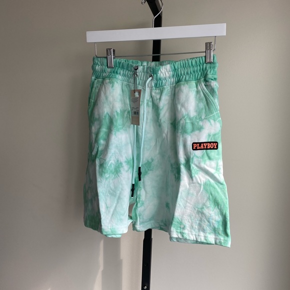 Playboy Mint Tie Dye Elasticated Shorts - Picture 5 of 5